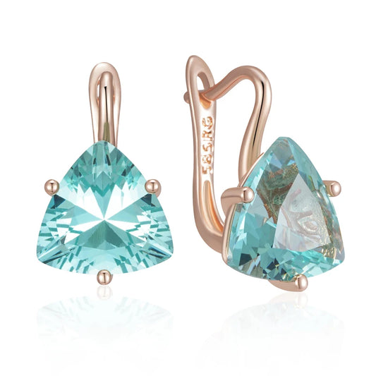 Huggies 585 Roségold – „Emerald Shine“ - Weserjuwel