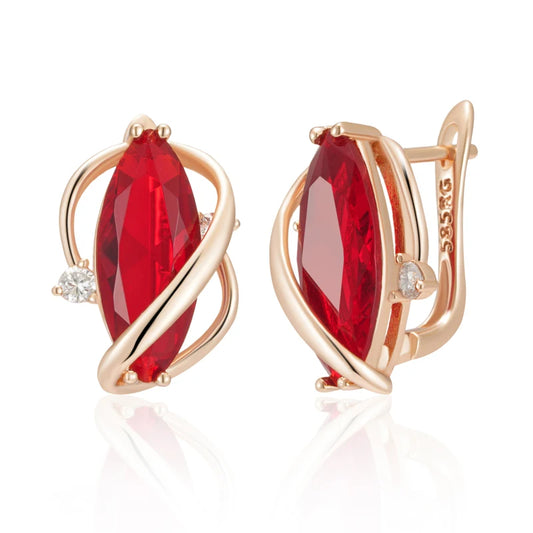 Huggies 575 Roségold – „Scarlet Flame“ - Weserjuwel